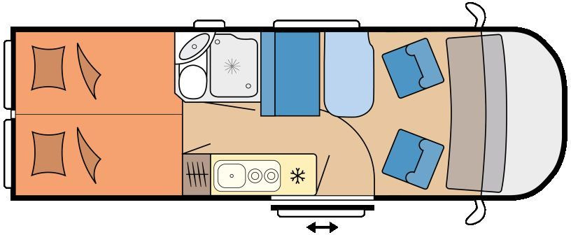 Hobby Vantana De Luxe K65 ET Anhängerkupplung - Buscamper: afbeelding 2 Hobby Vantana De Luxe K65 ET Anhängerkupplung - Buscamper: afbeelding 2