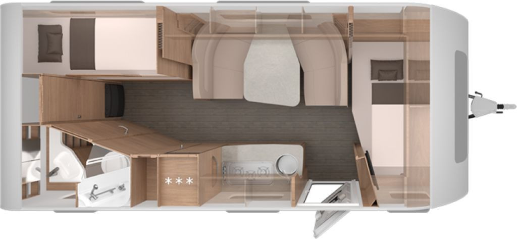 Knaus Südwind 580 QS 60 YEARS Kühlschrank 177l - Caravan: afbeelding 2 Knaus Südwind 580 QS 60 YEARS Kühlschrank 177l - Caravan: afbeelding 2