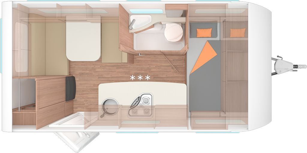 Weinsberg CaraOne 420 QD Auflastung 1350 kg - Caravan: afbeelding 2 Weinsberg CaraOne 420 QD Auflastung 1350 kg - Caravan: afbeelding 2