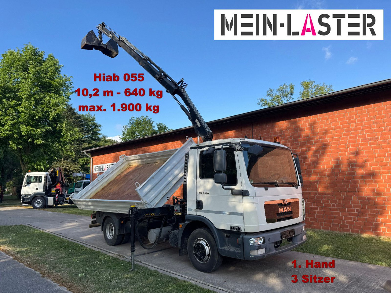 MAN TGL 8.180 3 S-Kipper Hiab 55 D *10,2 m - 640 kg - Kipper bestelwagen: afbeelding 1 MAN TGL 8.180 3 S-Kipper Hiab 55 D *10,2 m - 640 kg - Kipper bestelwagen: afbeelding 1