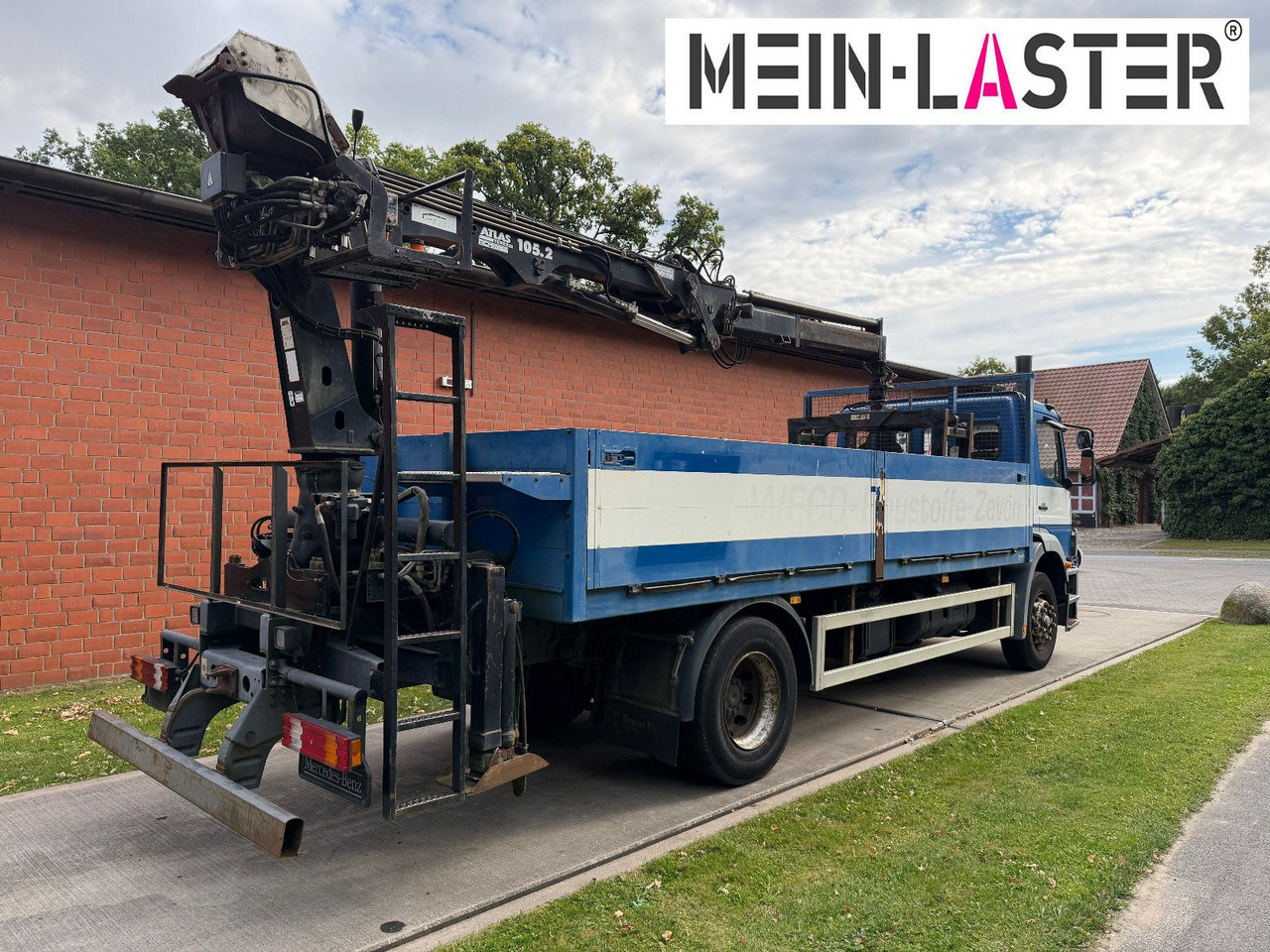 Mercedes-Benz 1823 Atego Atlas 105.2 1.Hand nur 226.000 km - Vrachtwagen met open laadbak, Kraanwagen: afbeelding 5 Mercedes-Benz 1823 Atego Atlas 105.2 1.Hand nur 226.000 km - Vrachtwagen met open laadbak, Kraanwagen: afbeelding 5
