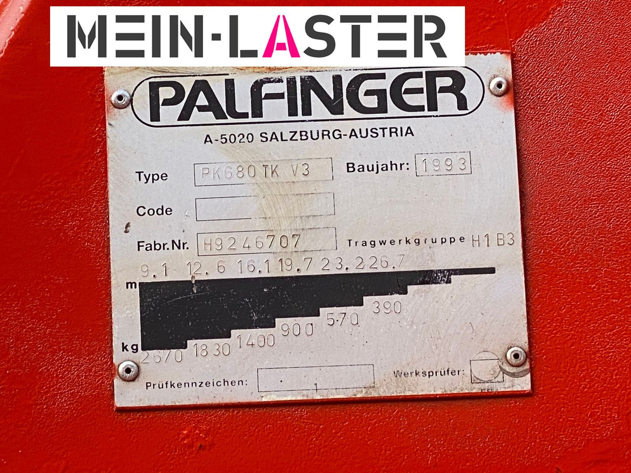 Mercedes-Benz Palfinger PK 680 TK 26,7 m-max.2.410 kg -Funk FB - Kraanwagen: afbeelding 5 Mercedes-Benz Palfinger PK 680 TK 26,7 m-max.2.410 kg -Funk FB - Kraanwagen: afbeelding 5
