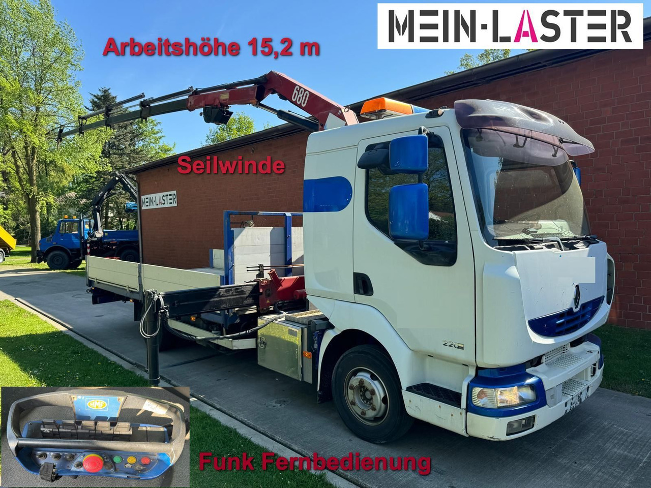 Renault Midlum 220 HMF 683 K4 15m-400 Kg Funk Seilwinde - Kraanwagen: afbeelding 1 Renault Midlum 220 HMF 683 K4 15m-400 Kg Funk Seilwinde - Kraanwagen: afbeelding 1