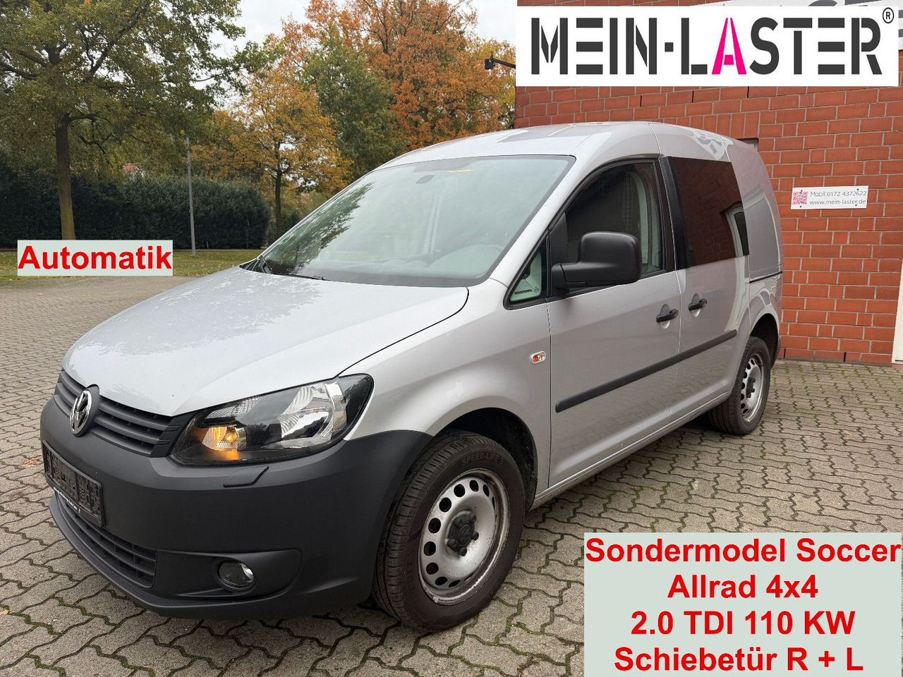 Volkswagen Caddy 2.0 TDI Kasten Soccer 4Motion Automatik - Stationwagen: afbeelding 1 Volkswagen Caddy 2.0 TDI Kasten Soccer 4Motion Automatik - Stationwagen: afbeelding 1