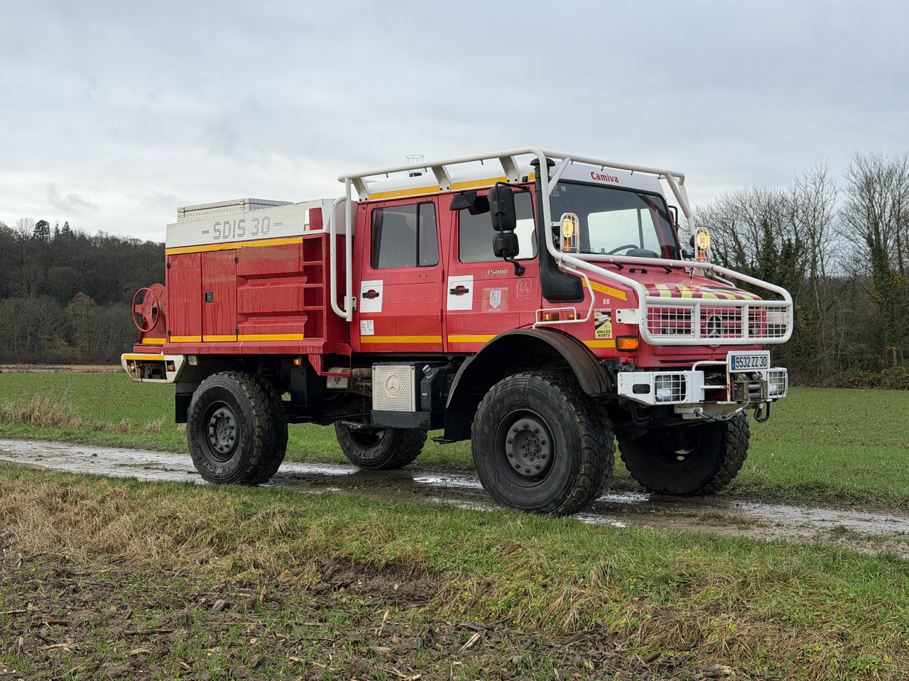 DE POMPIER MERCEDES-BENZ U5000 4X4 UNIMOG - Vrachtwagen: afbeelding 1 DE POMPIER MERCEDES-BENZ U5000 4X4 UNIMOG - Vrachtwagen: afbeelding 1
