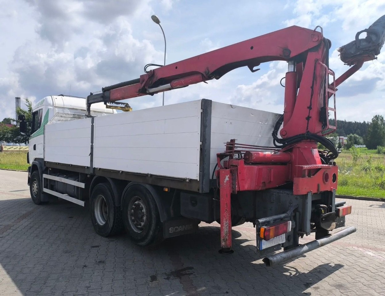 SCANIA 144.460 - Vrachtwagen met open laadbak, Kraanwagen: afbeelding 5 SCANIA 144.460 - Vrachtwagen met open laadbak, Kraanwagen: afbeelding 5