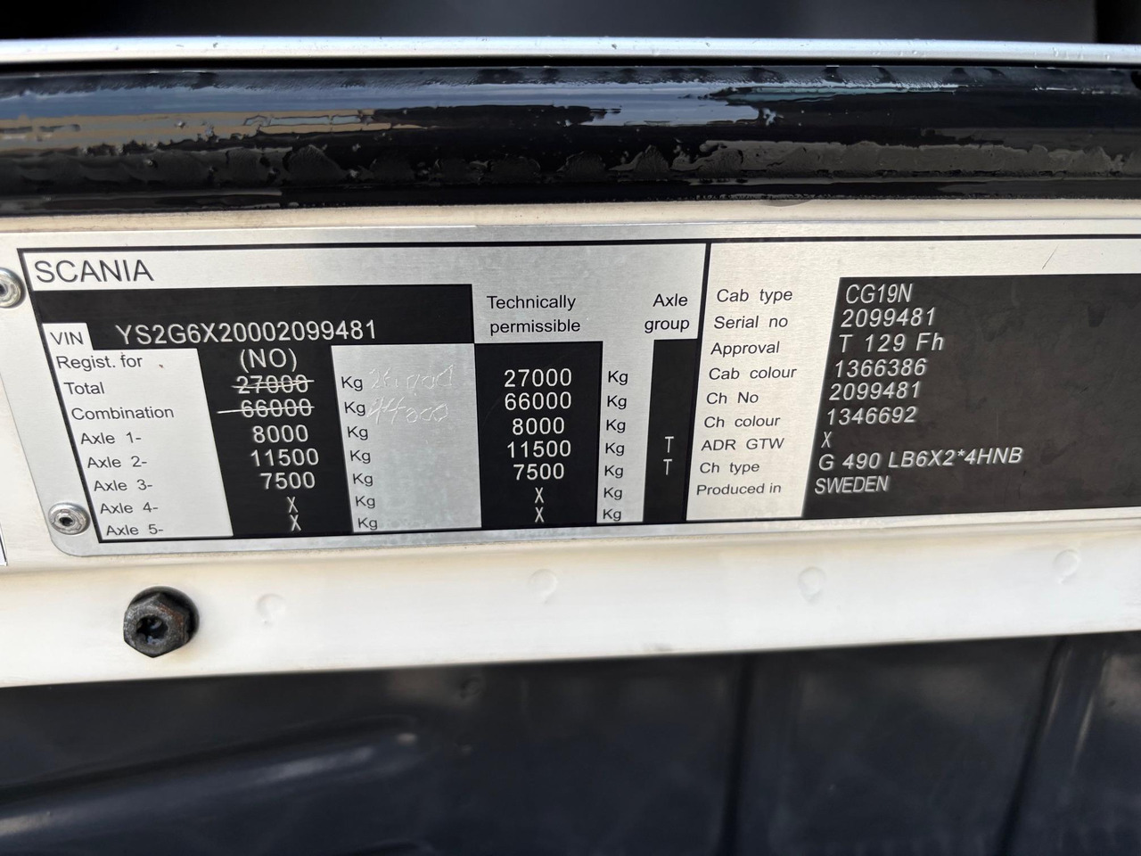 Koelwagen vrachtwagen SCANIA G490: afbeelding 22