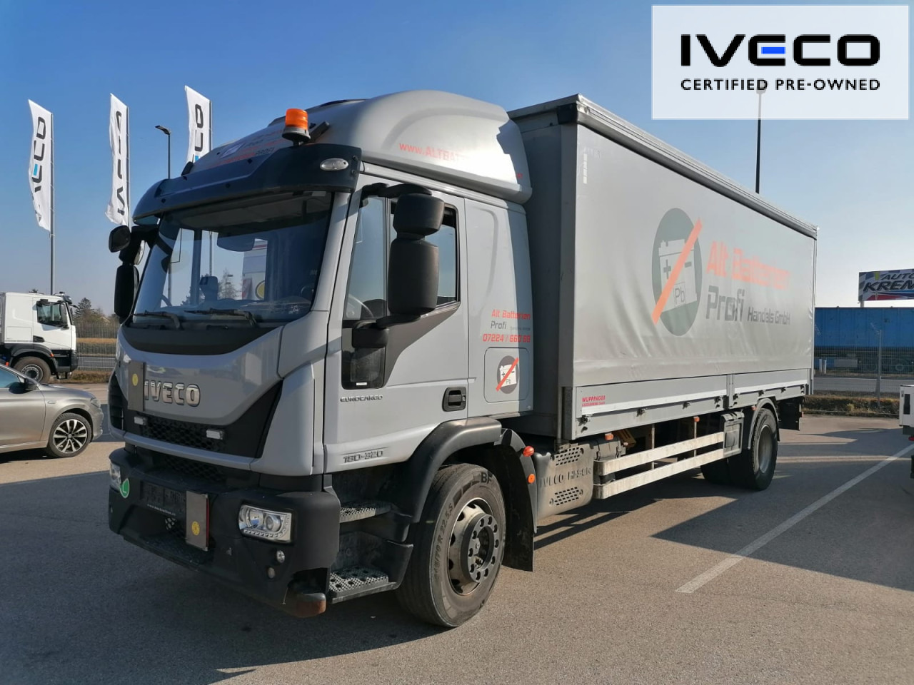 IVECO Eurocargo ML180E32/PEVI_C Euro6 Klima Luftfeder ZV - Schuifzeilen vrachtwagen: afbeelding 1 IVECO Eurocargo ML180E32/PEVI_C Euro6 Klima Luftfeder ZV - Schuifzeilen vrachtwagen: afbeelding 1