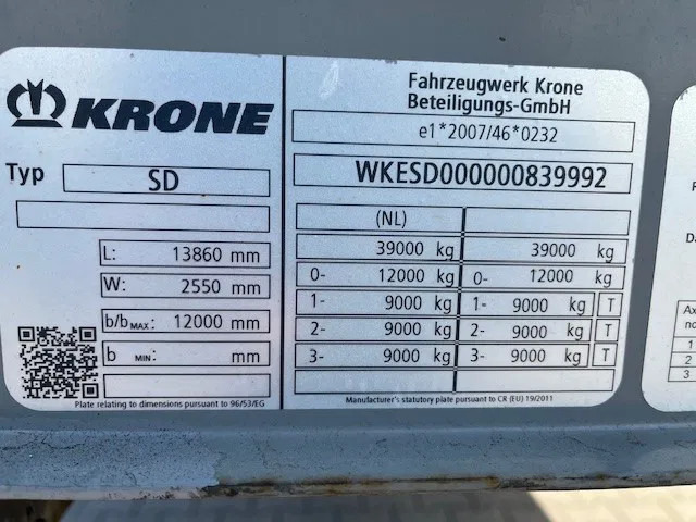 Krone 2018 XL P400 MEGA HUPAC - FERRY SPEC TRAILER WITH RAMPS - Gesloten oplegger: afbeelding 5 Krone 2018 XL P400 MEGA HUPAC - FERRY SPEC TRAILER WITH RAMPS - Gesloten oplegger: afbeelding 5