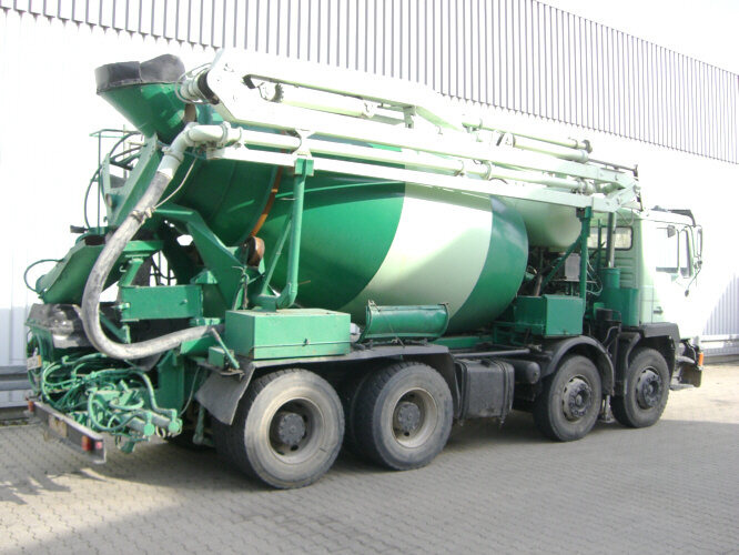 MAN 33.292 8x4 33.292 8x4 Mischer Stetter 7m³ mit Pumpe Schwing 21m, 6-Zylinder - Betonmixer: afbeelding 5 MAN 33.292 8x4 33.292 8x4 Mischer Stetter 7m³ mit Pumpe Schwing 21m, 6-Zylinder - Betonmixer: afbeelding 5