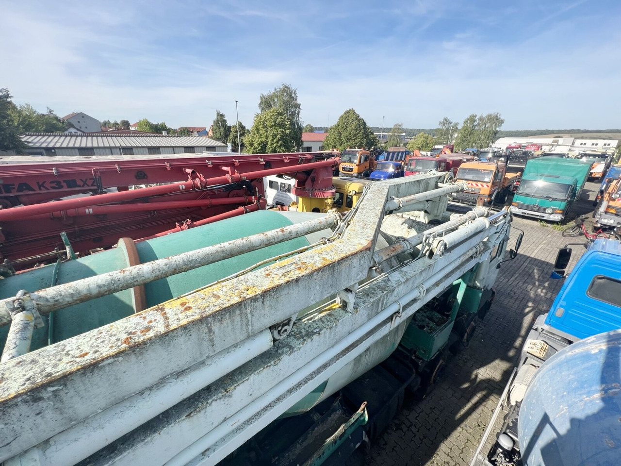 MAN 33.292 8x4 33.292 8x4 Mischer Stetter 7m³ mit Pumpe Schwing 21m, 6-Zylinder - Betonmixer: afbeelding 4 MAN 33.292 8x4 33.292 8x4 Mischer Stetter 7m³ mit Pumpe Schwing 21m, 6-Zylinder - Betonmixer: afbeelding 4