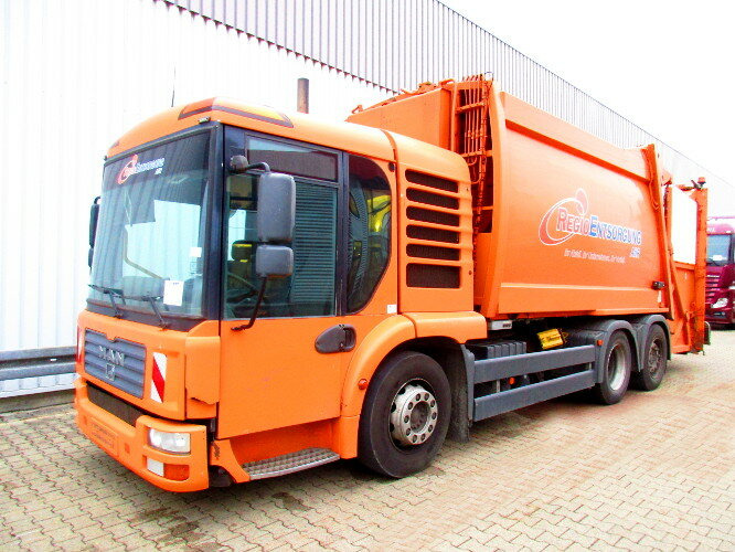 MAN TGA 28.310 6x2-4 LL TGA 28.310 6x2-4LL Schörling 3R11 21.5, Terberg Schüttung - Vuilniswagen: afbeelding 1 MAN TGA 28.310 6x2-4 LL TGA 28.310 6x2-4LL Schörling 3R11 21.5, Terberg Schüttung - Vuilniswagen: afbeelding 1