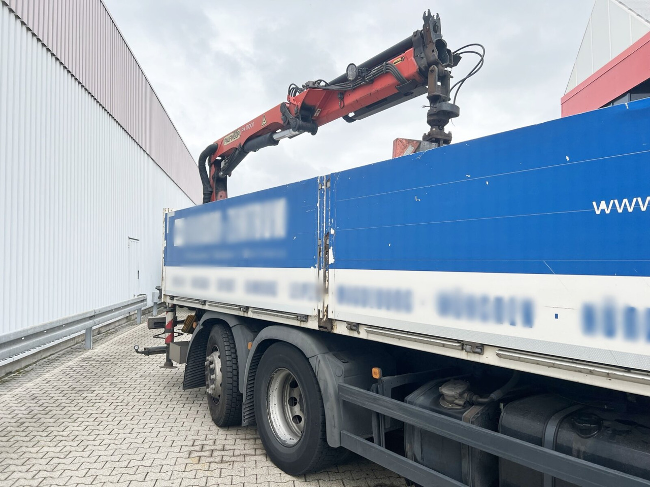 Kraanwagen, Vrachtwagen met open laadbak MAN TGM 26.340 6X2-4 LL TGM 26.340 6X2-4 LL, Lenk-/Liftachse, Heckkran Palfinger PK 11001, faltbar: afbeelding 9