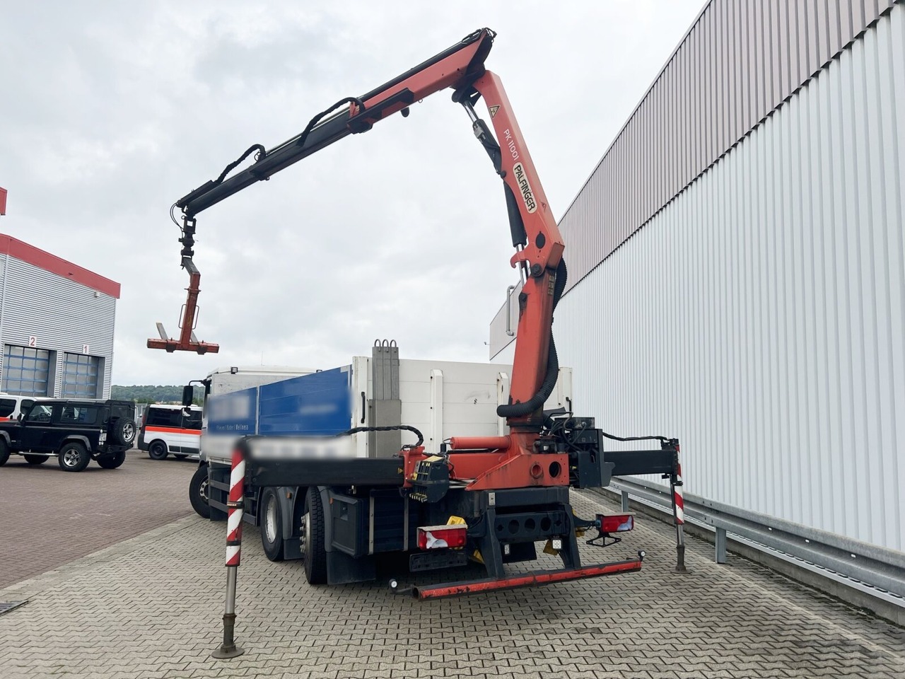 Kraanwagen, Vrachtwagen met open laadbak MAN TGM 26.340 6X2-4 LL TGM 26.340 6X2-4 LL, Lenk-/Liftachse, Heckkran Palfinger PK 11001, faltbar: afbeelding 13