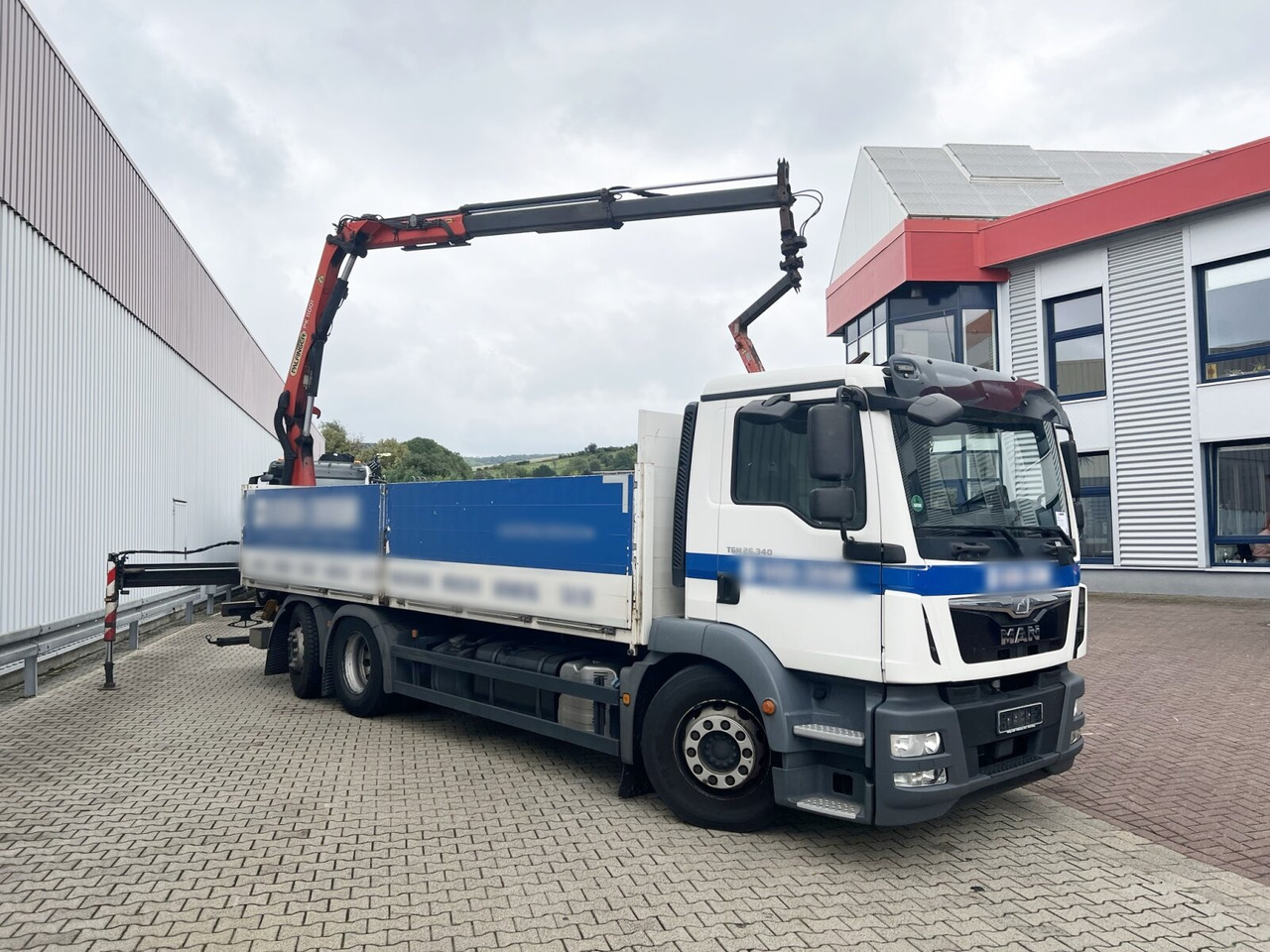 Kraanwagen, Vrachtwagen met open laadbak MAN TGM 26.340 6X2-4 LL TGM 26.340 6X2-4 LL, Lenk-/Liftachse, Heckkran Palfinger PK 11001, faltbar: afbeelding 11