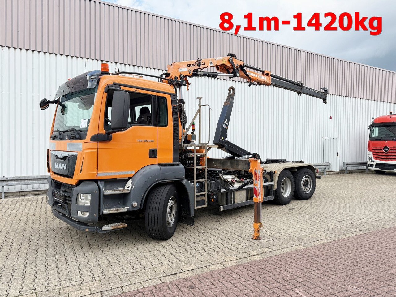 MAN TGS 28.440 6x2-4 BL TGS 28.440 6x2-4 BL, Lenk-/Liftachse, Kran Atlas 126.3E-A2L, Funk - Haakarmsysteem vrachtwagen, Kraanwagen: afbeelding 1 MAN TGS 28.440 6x2-4 BL TGS 28.440 6x2-4 BL, Lenk-/Liftachse, Kran Atlas 126.3E-A2L, Funk - Haakarmsysteem vrachtwagen, Kraanwagen: afbeelding 1