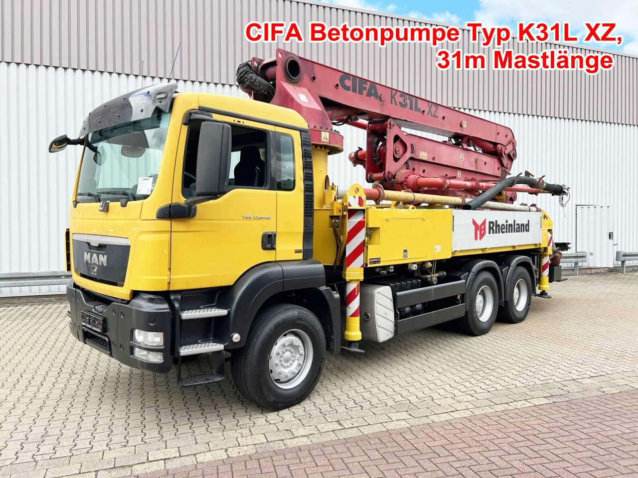 MAN TGS 33.440 6X4 BB TGS 33.440 6X4 BB, Betonpumpe CIFA K31L XZ, 31m Mast - Betonpomp: afbeelding 1 MAN TGS 33.440 6X4 BB TGS 33.440 6X4 BB, Betonpumpe CIFA K31L XZ, 31m Mast - Betonpomp: afbeelding 1