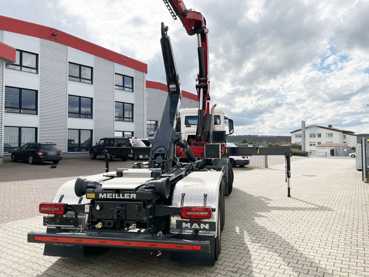 Nieuw Haakarmsysteem vrachtwagen, Kraanwagen MAN TGS 35.480 8X4 BL TGS 35.480 8X4 BL, Intarder, Kran HMF 3220-K6, 4-fach Abstützung, Funk: afbeelding 11