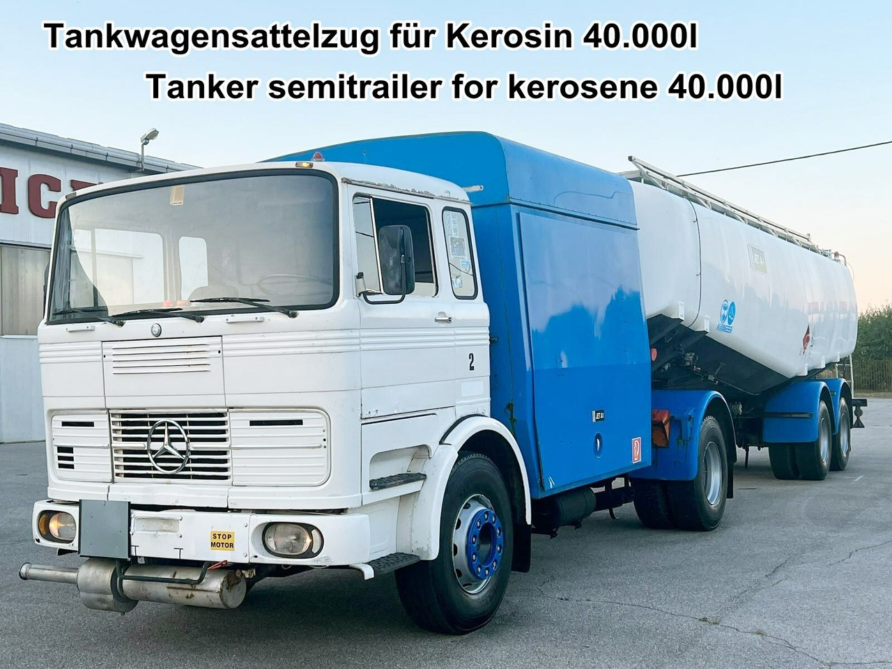 Mercedes-Benz 1923 4x2 Tankwagenzug für Kerosin 40.000l 1923 4x2 Tankwagenzug für Kerosin 40.000l - Tankwagen: afbeelding 1 Mercedes-Benz 1923 4x2 Tankwagenzug für Kerosin 40.000l 1923 4x2 Tankwagenzug für Kerosin 40.000l - Tankwagen: afbeelding 1