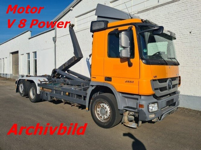 Mercedes-Benz Actros 2551 L 6x2 Actros 2551L/6x2,Meiller, Lenk-Liftachse V 8 - Haakarmsysteem vrachtwagen: afbeelding 1 Mercedes-Benz Actros 2551 L 6x2 Actros 2551L/6x2,Meiller, Lenk-Liftachse V 8 - Haakarmsysteem vrachtwagen: afbeelding 1