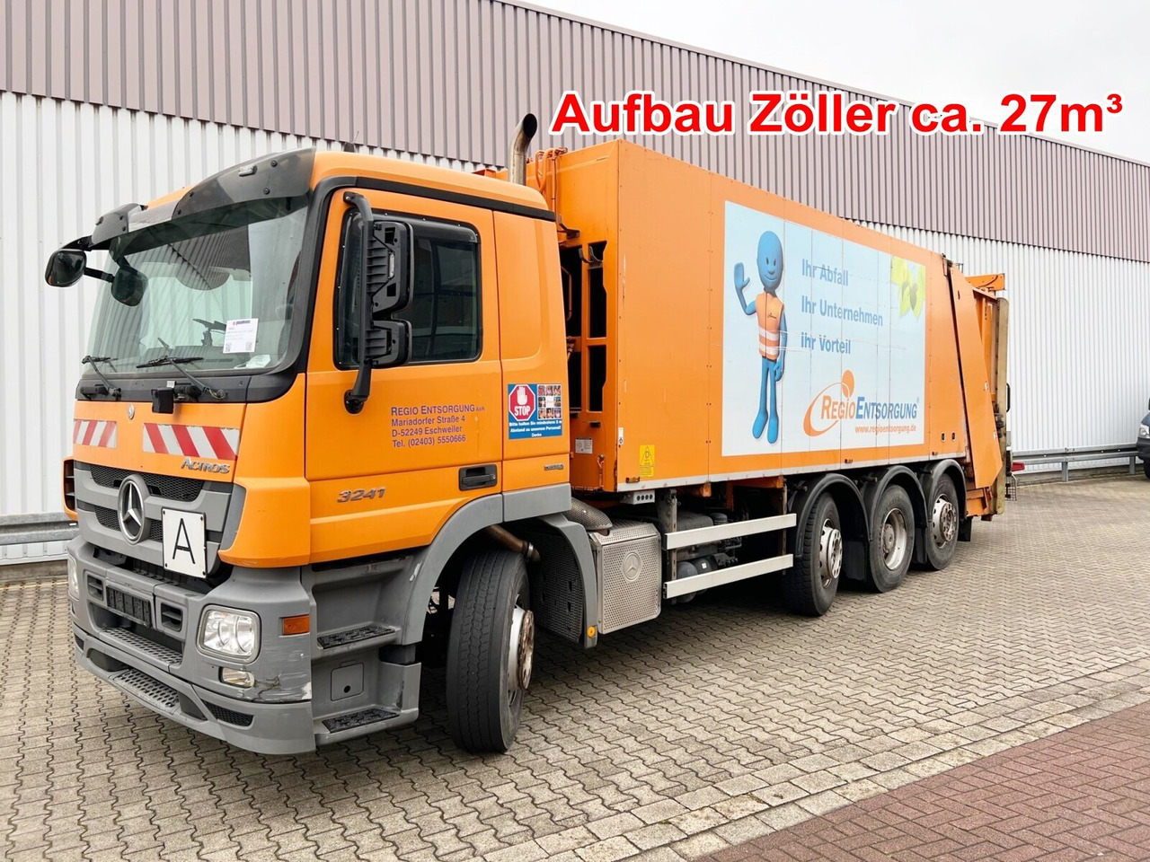 Mercedes-Benz Actros 3241 L 8x2/6 Actros 3241 L 8x2/6, 2x Lenkachse, Zöller Medium XL, Zöller-Schüttung - Vuilniswagen: afbeelding 1 Mercedes-Benz Actros 3241 L 8x2/6 Actros 3241 L 8x2/6, 2x Lenkachse, Zöller Medium XL, Zöller-Schüttung - Vuilniswagen: afbeelding 1