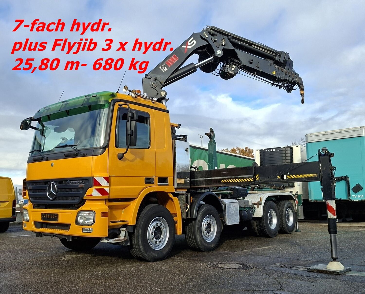 Mercedes-Benz Actros 4146 K 8x4/4 Actros 4146 K 8x4/4, Retarder, Kran Hiab XS 477 E-7 HiPro, Flyjib, Seilwinde, Funk - Haakarmsysteem vrachtwagen, Kraanwagen: afbeelding 1 Mercedes-Benz Actros 4146 K 8x4/4 Actros 4146 K 8x4/4, Retarder, Kran Hiab XS 477 E-7 HiPro, Flyjib, Seilwinde, Funk - Haakarmsysteem vrachtwagen, Kraanwagen: afbeelding 1