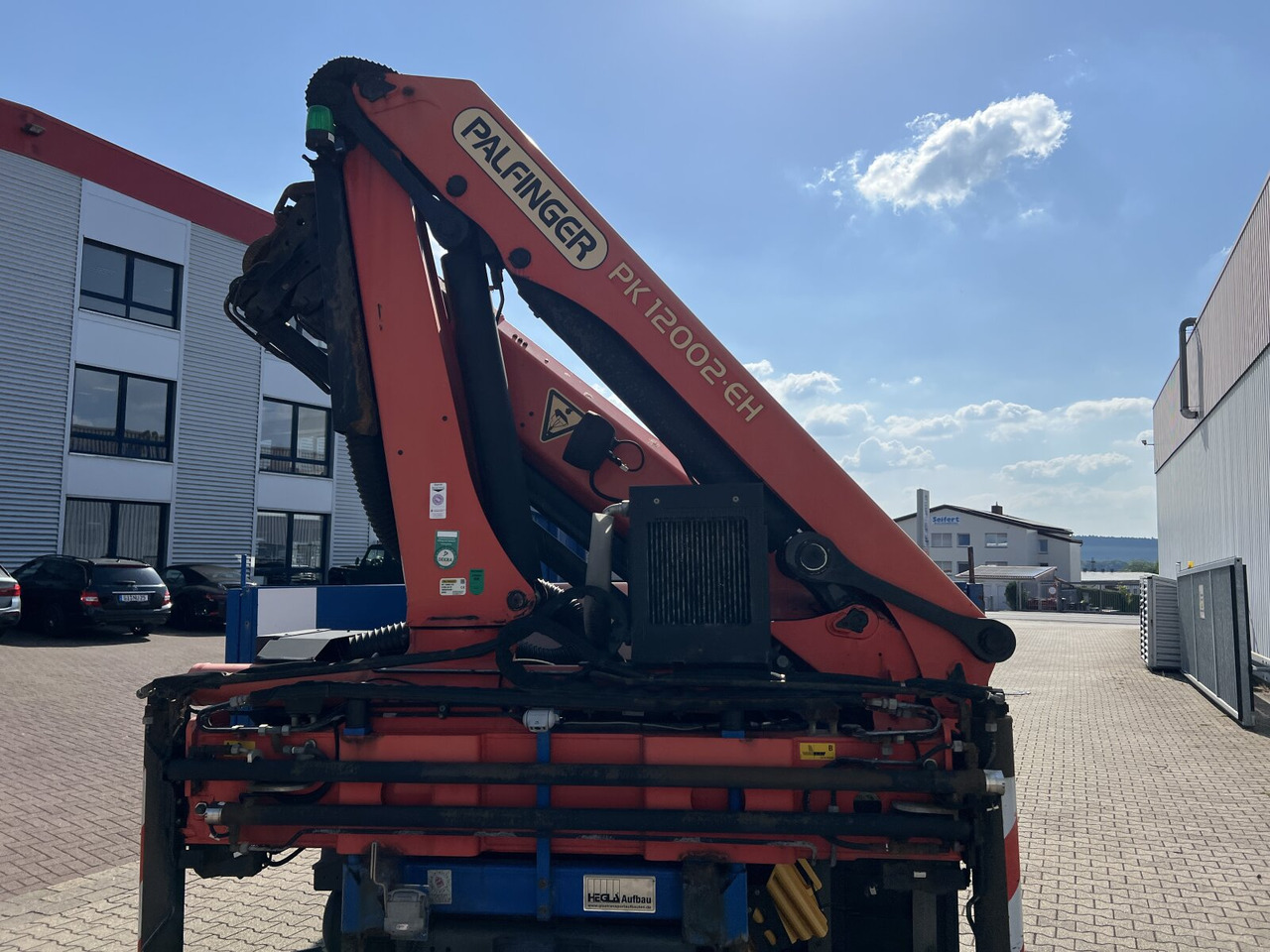 Mercedes-Benz Antos 1836 L 4x2 Antos 1836 L 4x2, Glastransporter, Heckkran Palfinger Pk 12002-EH, Funk - Kraanwagen: afbeelding 3 Mercedes-Benz Antos 1836 L 4x2 Antos 1836 L 4x2, Glastransporter, Heckkran Palfinger Pk 12002-EH, Funk - Kraanwagen: afbeelding 3