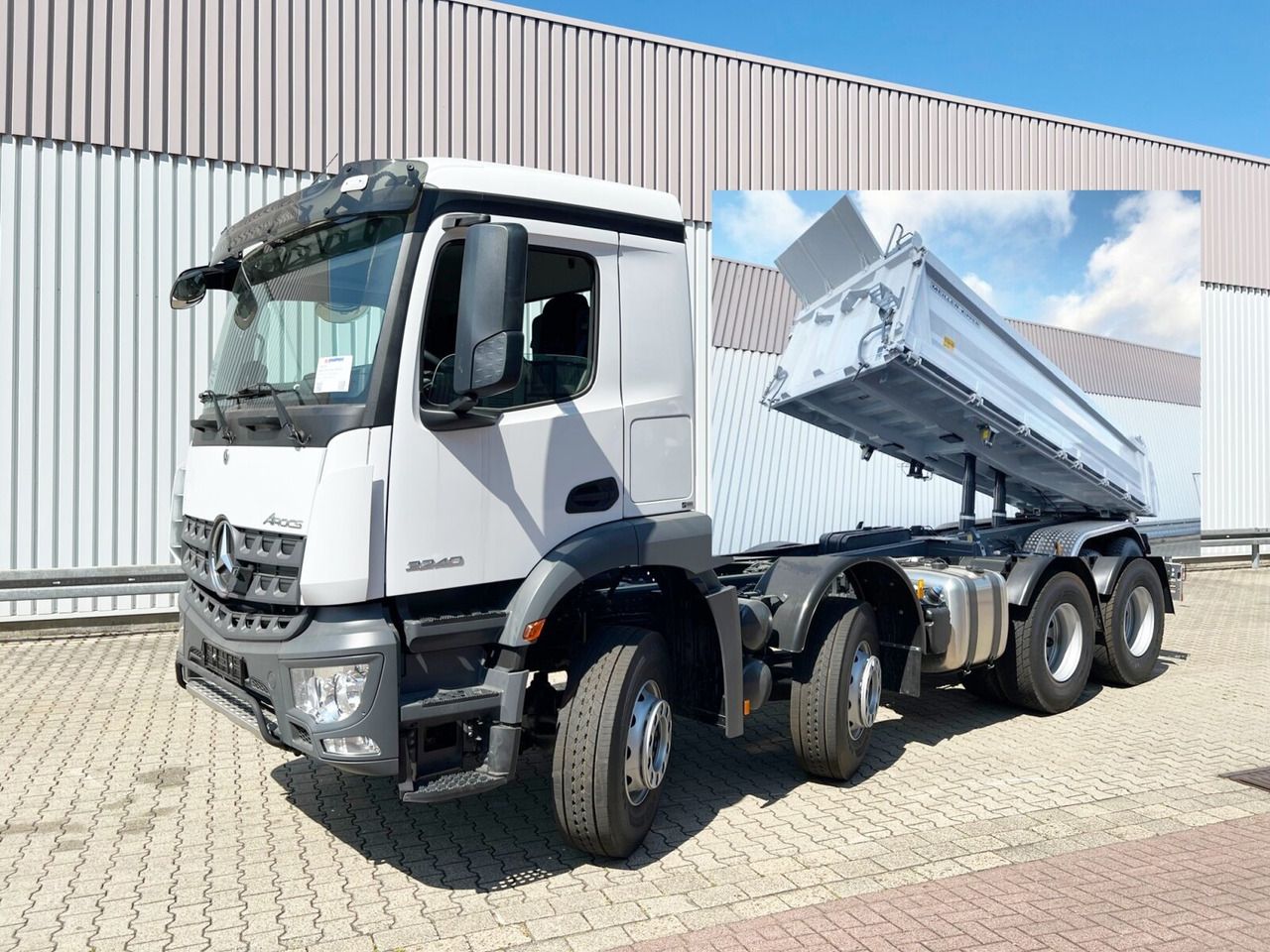 Mercedes-Benz Arocs 3240 8x4 Arocs 3240 8x4, Meiller 3-Seiten Kipper, ca. 14m³ - Kipper vrachtwagen: afbeelding 1 Mercedes-Benz Arocs 3240 8x4 Arocs 3240 8x4, Meiller 3-Seiten Kipper, ca. 14m³ - Kipper vrachtwagen: afbeelding 1