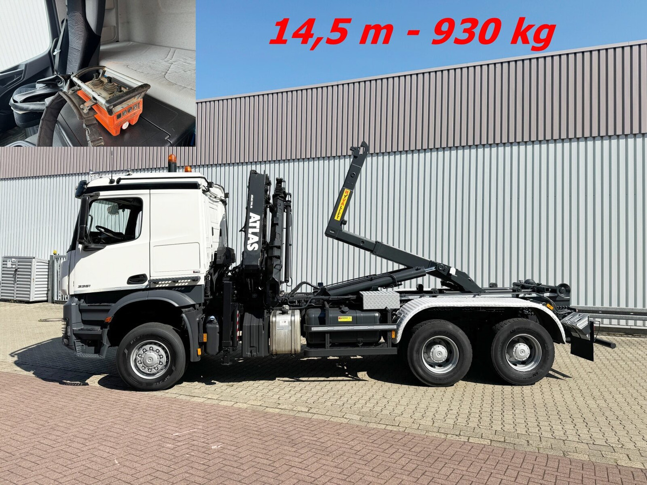 Mercedes-Benz Arocs 3351 AK 6x6 Arocs 3351 AK 6x6, Retarder, Navi, Grounder, Kran Atlas AK 190.2E, Funk - Haakarmsysteem vrachtwagen, Kraanwagen: afbeelding 1 Mercedes-Benz Arocs 3351 AK 6x6 Arocs 3351 AK 6x6, Retarder, Navi, Grounder, Kran Atlas AK 190.2E, Funk - Haakarmsysteem vrachtwagen, Kraanwagen: afbeelding 1
