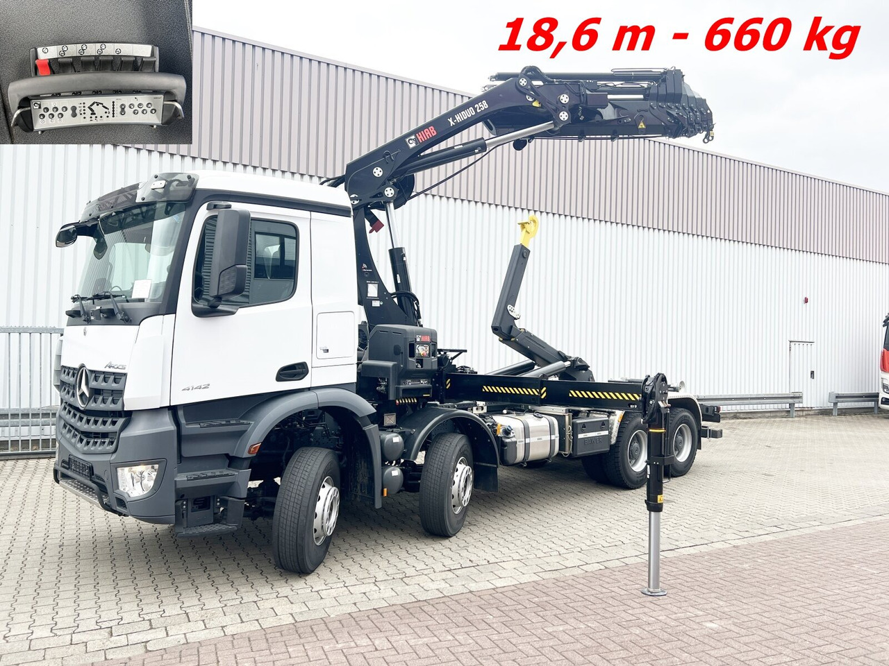 Mercedes-Benz Arocs 4142 B 8x4/4 Arocs 4142 B 8x4/4, Grounder, Funk - Haakarmsysteem vrachtwagen, Kraanwagen: afbeelding 1 Mercedes-Benz Arocs 4142 B 8x4/4 Arocs 4142 B 8x4/4, Grounder, Funk - Haakarmsysteem vrachtwagen, Kraanwagen: afbeelding 1