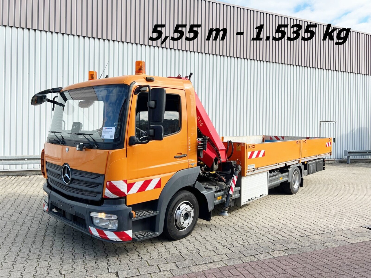 Mercedes-Benz Atego 1023 L 4x2 Atego 1023 L 4x2 mit Kran Fassi F85B.0.21 - Kraanwagen, Vrachtwagen met open laadbak: afbeelding 1 Mercedes-Benz Atego 1023 L 4x2 Atego 1023 L 4x2 mit Kran Fassi F85B.0.21 - Kraanwagen, Vrachtwagen met open laadbak: afbeelding 1