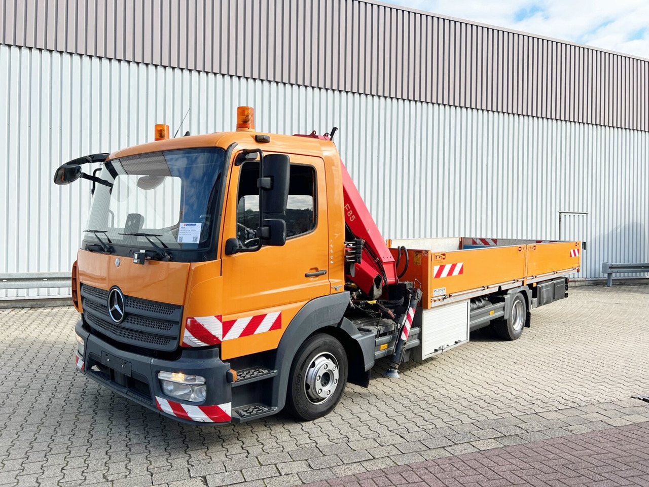 Mercedes-Benz Atego 1023 L 4x2 Atego 1023 L 4x2 mit Kran Fassi F85B.0.21 - Kraanwagen, Vrachtwagen met open laadbak: afbeelding 1 Mercedes-Benz Atego 1023 L 4x2 Atego 1023 L 4x2 mit Kran Fassi F85B.0.21 - Kraanwagen, Vrachtwagen met open laadbak: afbeelding 1