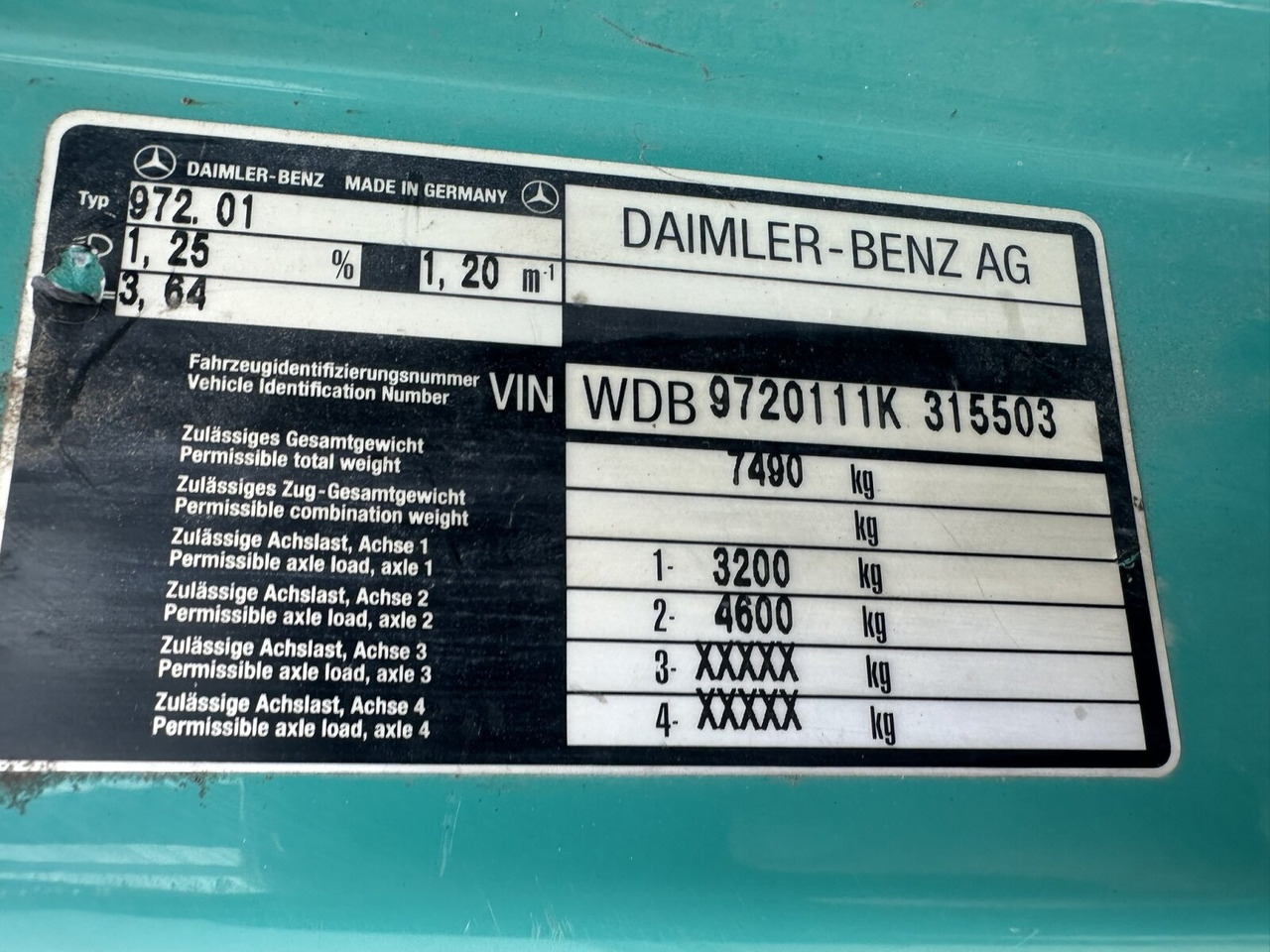 Mercedes-Benz Atego 815 K 4x2 Atego 815 K 4x2, 2x AHK - Kipper vrachtwagen: afbeelding 3 Mercedes-Benz Atego 815 K 4x2 Atego 815 K 4x2, 2x AHK - Kipper vrachtwagen: afbeelding 3