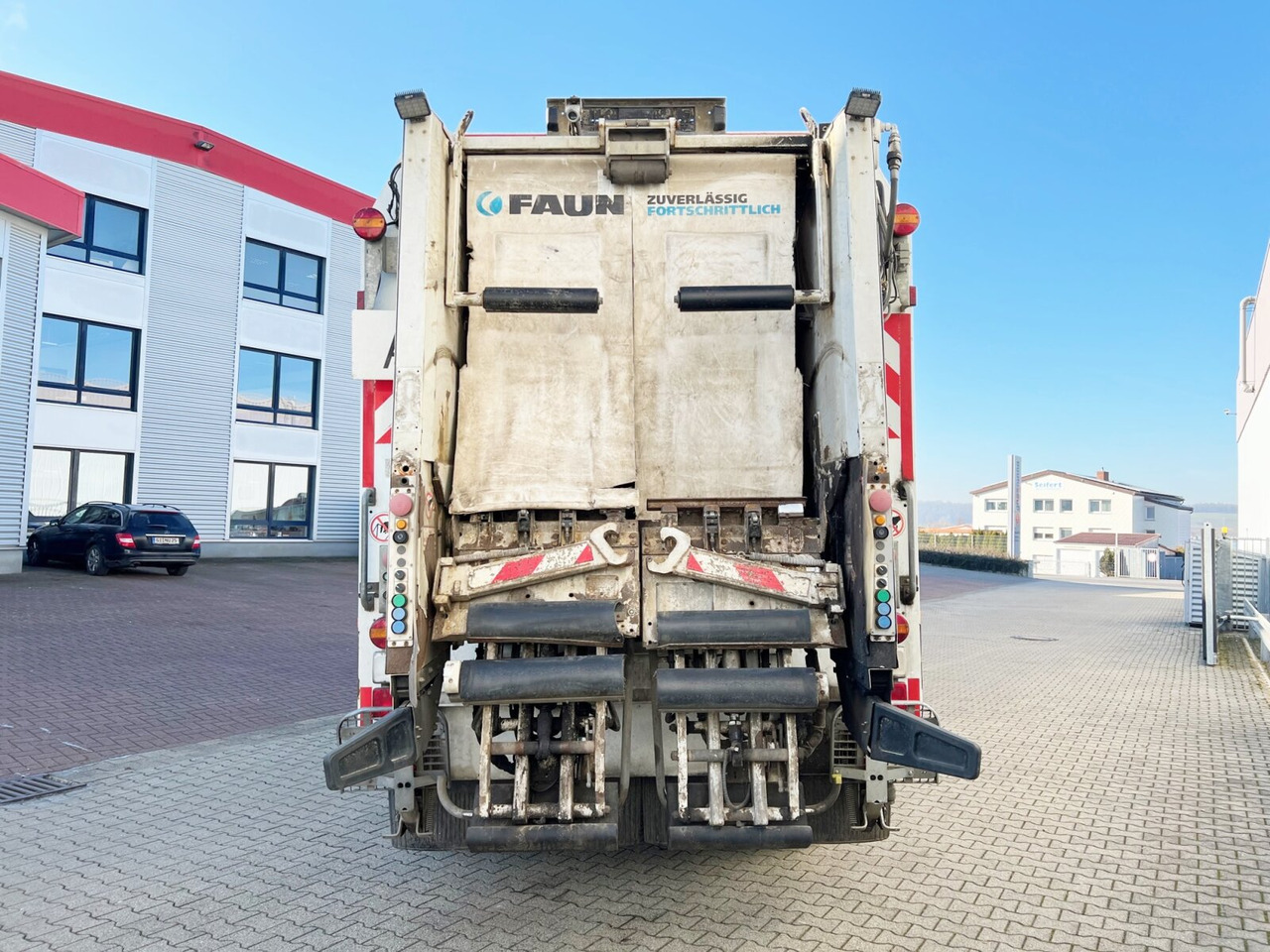 Vuilniswagen voor het vervoer van afval Mercedes-Benz Econic 2629 LL 6x2/4 NLA Econic 2629 LL 6x2/4 NLA, EEV, Lenkachse, FAUN Rotopress 520 L, Zöller-Schüttung: afbeelding 11