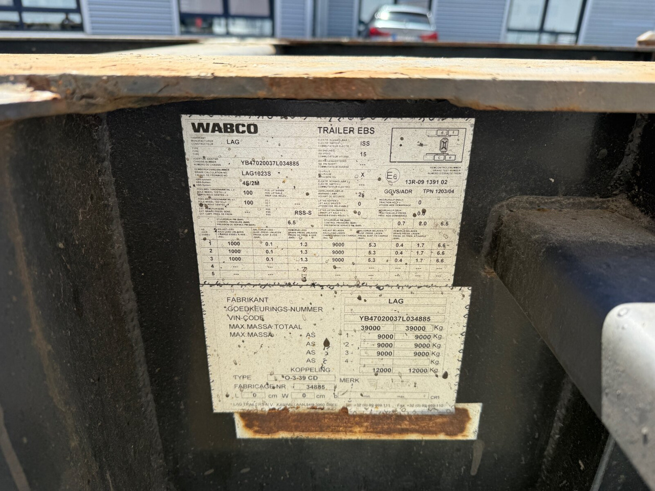 Lag 0-3-39 CD Containerchassis 0-3-39 CD Containerchassis, 20ft und 30ft, ADR - Oplegger: afbeelding 2 Lag 0-3-39 CD Containerchassis 0-3-39 CD Containerchassis, 20ft und 30ft, ADR - Oplegger: afbeelding 2