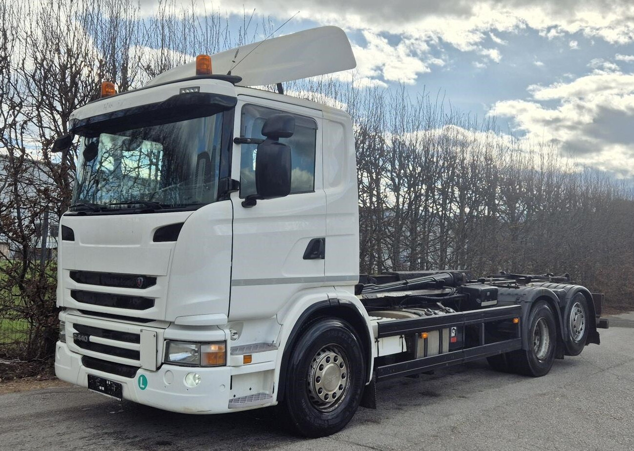 Scania G 440 LB 6x2-4 HNA G 440 LB 6x2-4 HNA, EEV, Lenk-/Liftachse, Schub-Knick - Haakarmsysteem vrachtwagen: afbeelding 1 Scania G 440 LB 6x2-4 HNA G 440 LB 6x2-4 HNA, EEV, Lenk-/Liftachse, Schub-Knick - Haakarmsysteem vrachtwagen: afbeelding 1
