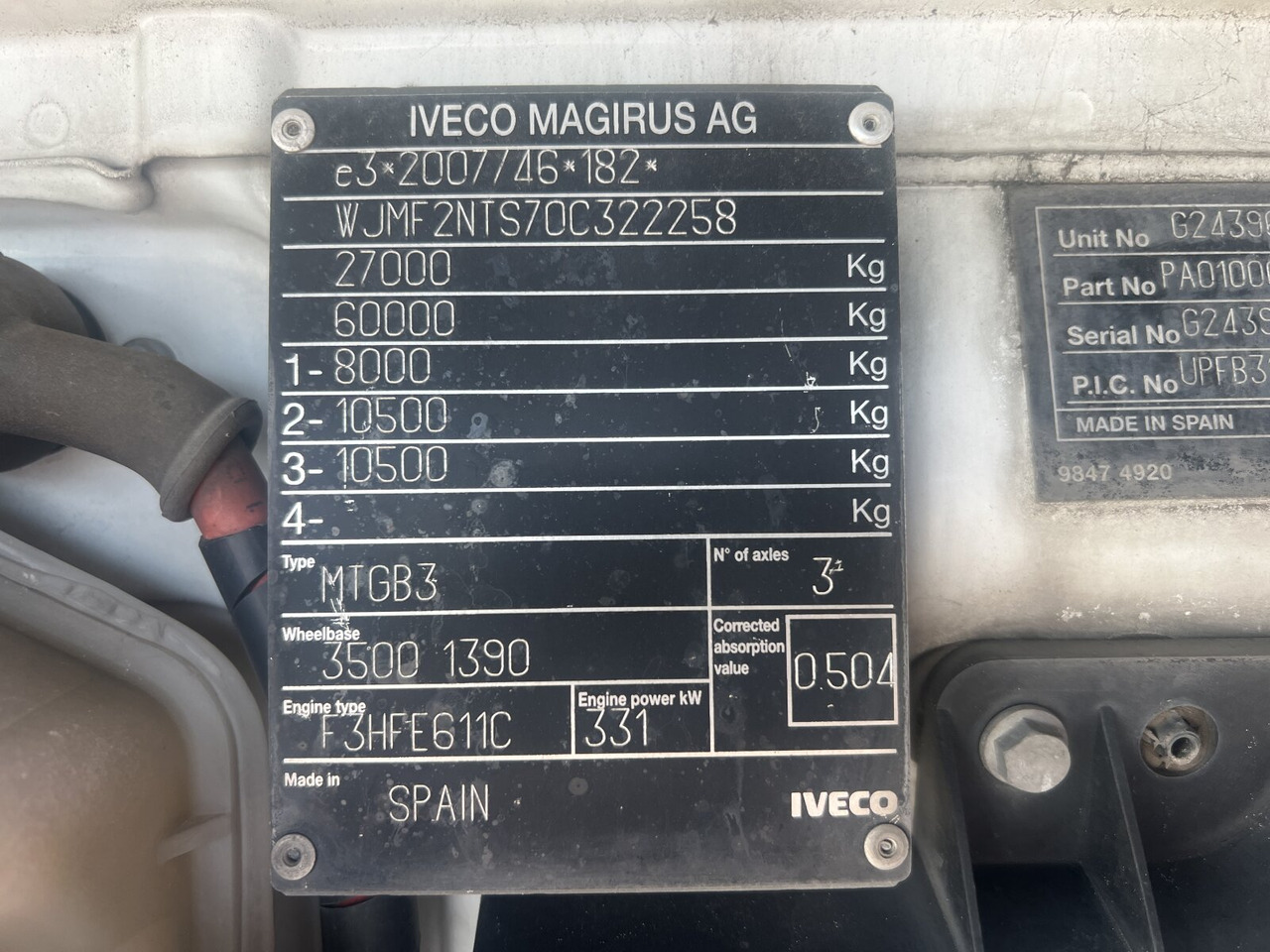 Chassis vrachtwagen Trakker AD260T45W 6x6 Trakker AD260T45W 6x6: afbeelding 12