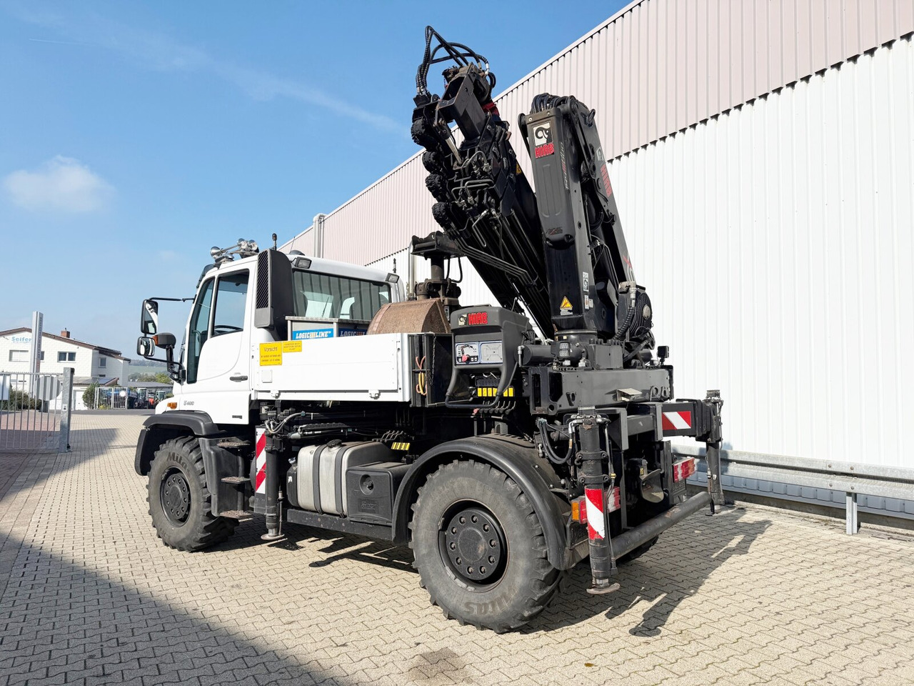 Unimog U400 4x4 U400 4x4, Frontzapfwelle, Heckkran Hiab XS 144-E4 HiDuo, Seilwinde, Funk - Mobiele kraan: afbeelding 2 Unimog U400 4x4 U400 4x4, Frontzapfwelle, Heckkran Hiab XS 144-E4 HiDuo, Seilwinde, Funk - Mobiele kraan: afbeelding 2