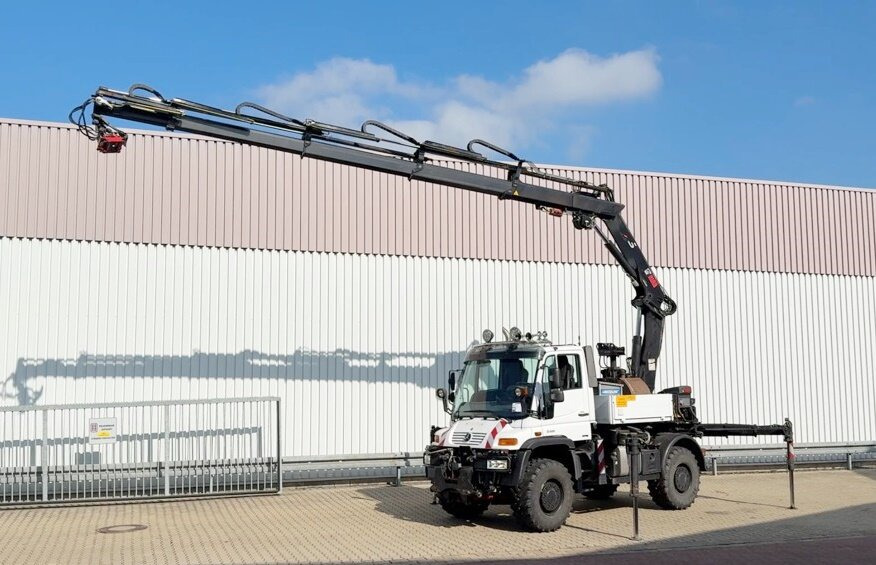 Unimog U400 4x4 U400 4x4, Frontzapfwelle, Heckkran Hiab XS 144-E4 HiDuo, Seilwinde, Funk - Mobiele kraan: afbeelding 1 Unimog U400 4x4 U400 4x4, Frontzapfwelle, Heckkran Hiab XS 144-E4 HiDuo, Seilwinde, Funk - Mobiele kraan: afbeelding 1