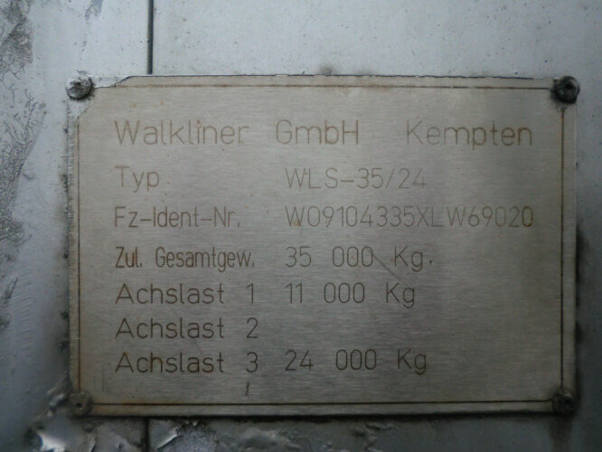 WLS 35/24 WALKLINER WLS 35/24, Walkingfloor mit Klappen linke Seite ca. 87m³ - Schuifvloer oplegger: afbeelding 2 WLS 35/24 WALKLINER WLS 35/24, Walkingfloor mit Klappen linke Seite ca. 87m³ - Schuifvloer oplegger: afbeelding 2