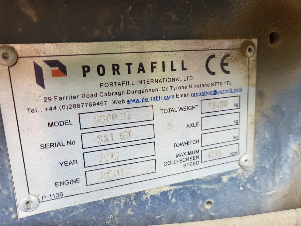 Zeefinstallatie Portafill 6000 XT: afbeelding 7