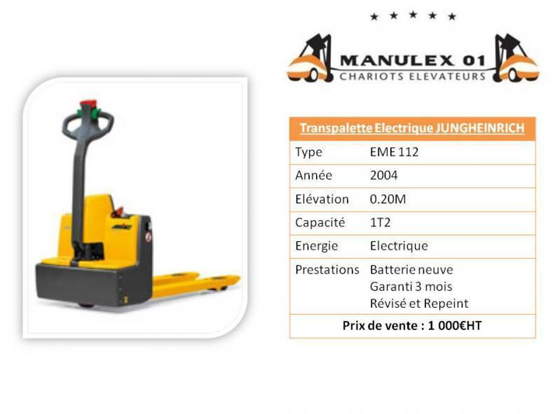 Jungheinrich EME112 - Palletwagen: afbeelding 2 Jungheinrich EME112 - Palletwagen: afbeelding 2