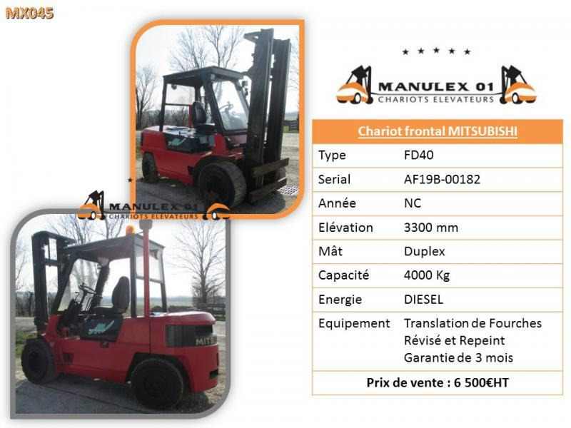 Mitsubishi FD40 - Heftruck: afbeelding 4 Mitsubishi FD40 - Heftruck: afbeelding 4