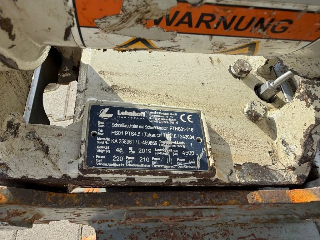 Minigraafmachine Takeuchi TB 216 Powertilt: afbeelding 10
