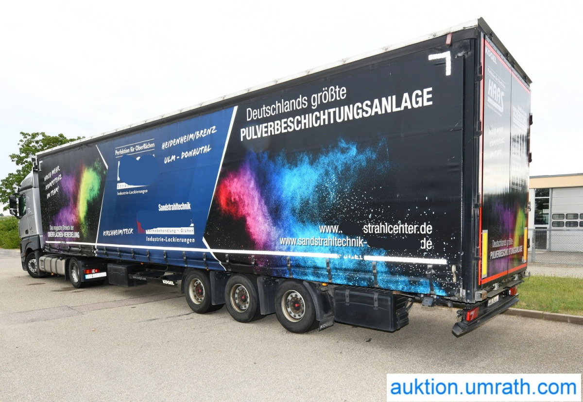Kögel S24-1 Mega Liner Curtainsider Schiebeplane Edscha- Schiebeverdeck Sattelauflieger Auflieger - Schuifzeiloplegger: afbeelding 1 Kögel S24-1 Mega Liner Curtainsider Schiebeplane Edscha- Schiebeverdeck Sattelauflieger Auflieger - Schuifzeiloplegger: afbeelding 1
