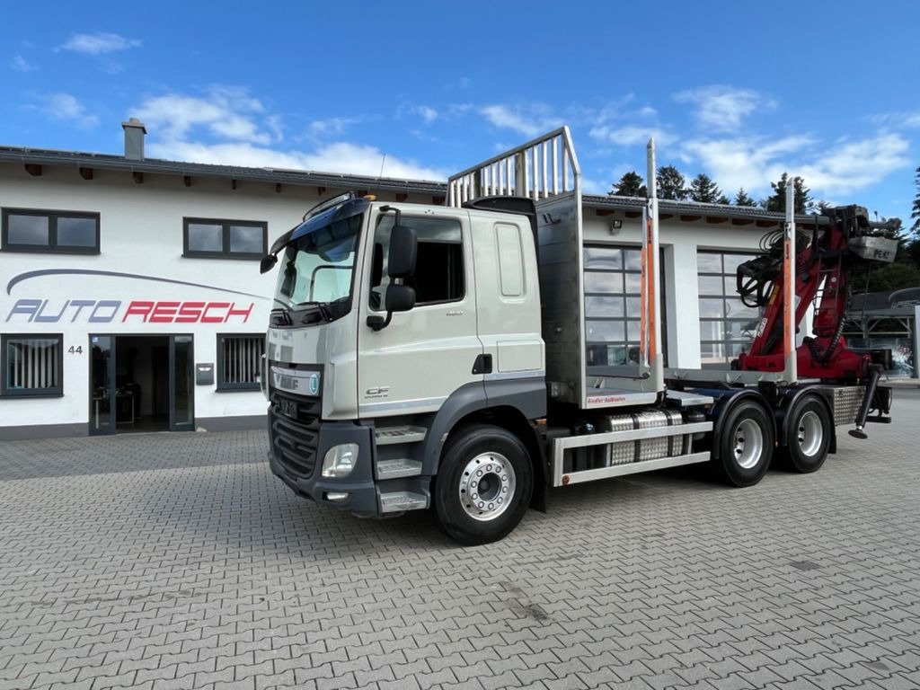 DAF CF 460 6x4 mit Riedler Holzaufb. Penz Kran 12Z DAF CF 460 6x4 mit Riedler Holzaufb. Penz Kran 12Z - Houttransport, Kraanwagen: afbeelding 3 DAF CF 460 6x4 mit Riedler Holzaufb. Penz Kran 12Z DAF CF 460 6x4 mit Riedler Holzaufb. Penz Kran 12Z - Houttransport, Kraanwagen: afbeelding 3