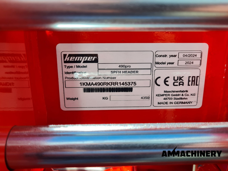 Leasing Kemper 490 PRO Rotary corn header Kemper 490 PRO Rotary corn header: afbeelding 11