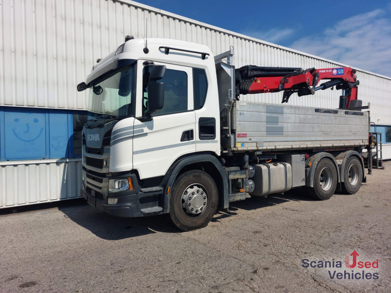 SCANIA G 410 B6x4NB Kipper+HMF3220+JIB - Kipper vrachtwagen, Kraanwagen: afbeelding 1 SCANIA G 410 B6x4NB Kipper+HMF3220+JIB - Kipper vrachtwagen, Kraanwagen: afbeelding 1