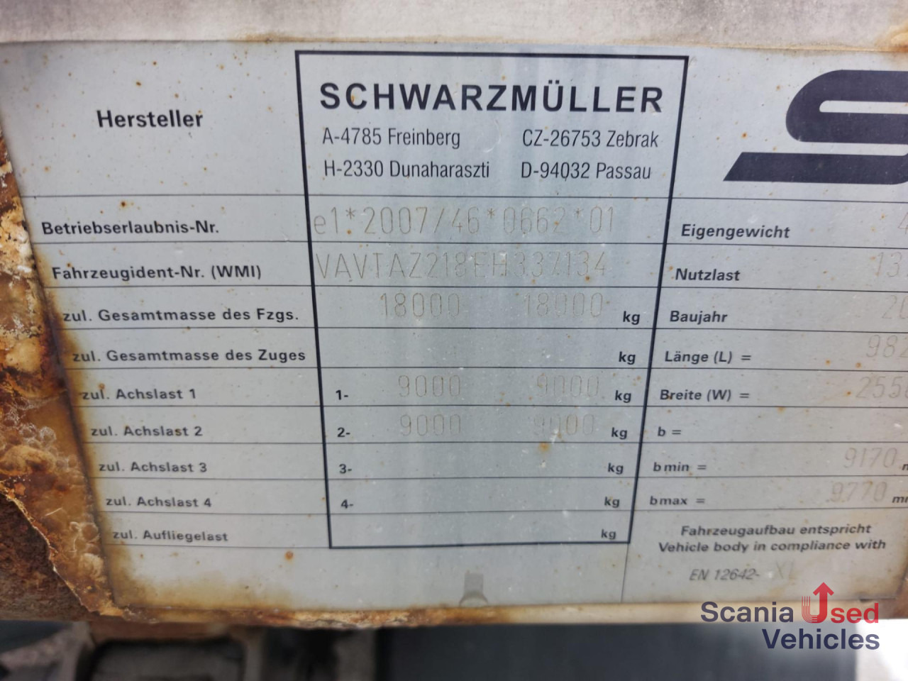 SCHWARZMUELLER 2 Achs-Anhänger Heckportaltüren 2,80m - Aanhangwagen met huif: afbeelding 4 SCHWARZMUELLER 2 Achs-Anhänger Heckportaltüren 2,80m - Aanhangwagen met huif: afbeelding 4
