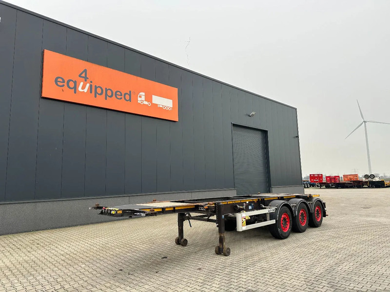 Burg 20FT ADR (EX/II, EX/III, FL, AT) Chassis, Leergewicht : 3.690kg, SAF INTRADISC, 2x Liftachse, NL-Chassis, APK/ADR: 04-2025 - Containertransporter/ Wissellaadbak oplegger: afbeelding 1 Burg 20FT ADR (EX/II, EX/III, FL, AT) Chassis, Leergewicht : 3.690kg, SAF INTRADISC, 2x Liftachse, NL-Chassis, APK/ADR: 04-2025 - Containertransporter/ Wissellaadbak oplegger: afbeelding 1